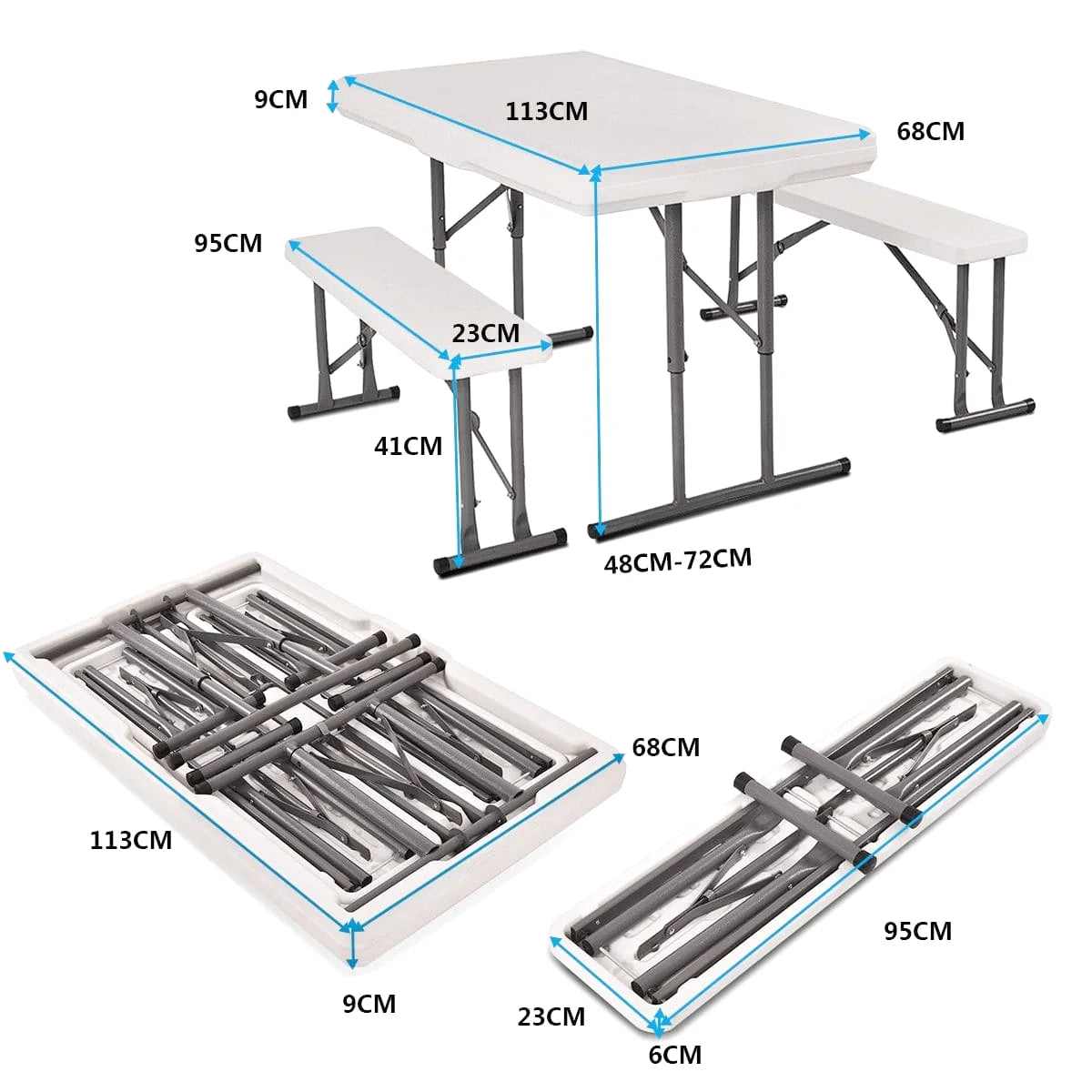 Ensemble Table De Jardin Pliante