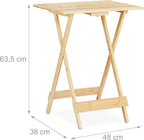 Meuble table pliante replié à 4 cm d'épaisseur contre un mur - photo 6