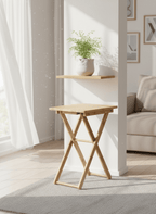 Petite table de balcon pliante de 40 x 31 cm sur un balcon étroit - photo 8