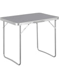 Petite table de camping pliante valise repliée à 4,6 cm d'épaisseur