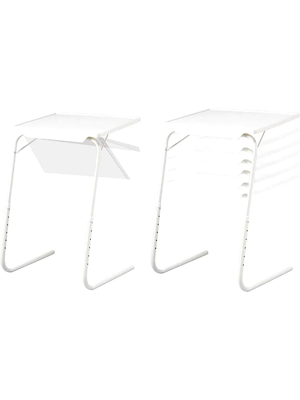 Petite table d'appoint pliante avec plateau incliné réglable au-dessus d'un lit - photo 3