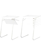 Petite table d'appoint pliante avec plateau incliné réglable au-dessus d'un lit - photo 3