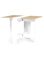 Petite table de cuisine pliante de 103 cm dépliée dans une cuisine