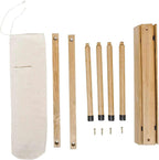 Petite table de jardin en bois pliante sur une terrasse - photo 5