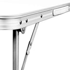Petite table de pique-nique pliante 80 x 60 cm avec bordure aluminium - photo 4
