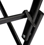 Petite table de jardin pliante carrée de 61,5 cm en acier et HDPE - photo 3