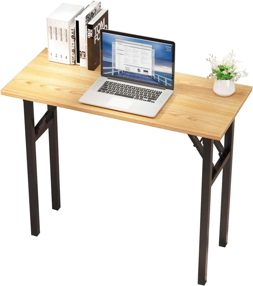 Petite table pliante blanche de 80 x 40 cm avec cadre métallique - photo 6