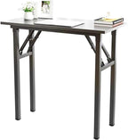 Petite table pliante blanche de 80 x 40 cm avec cadre métallique - photo 8