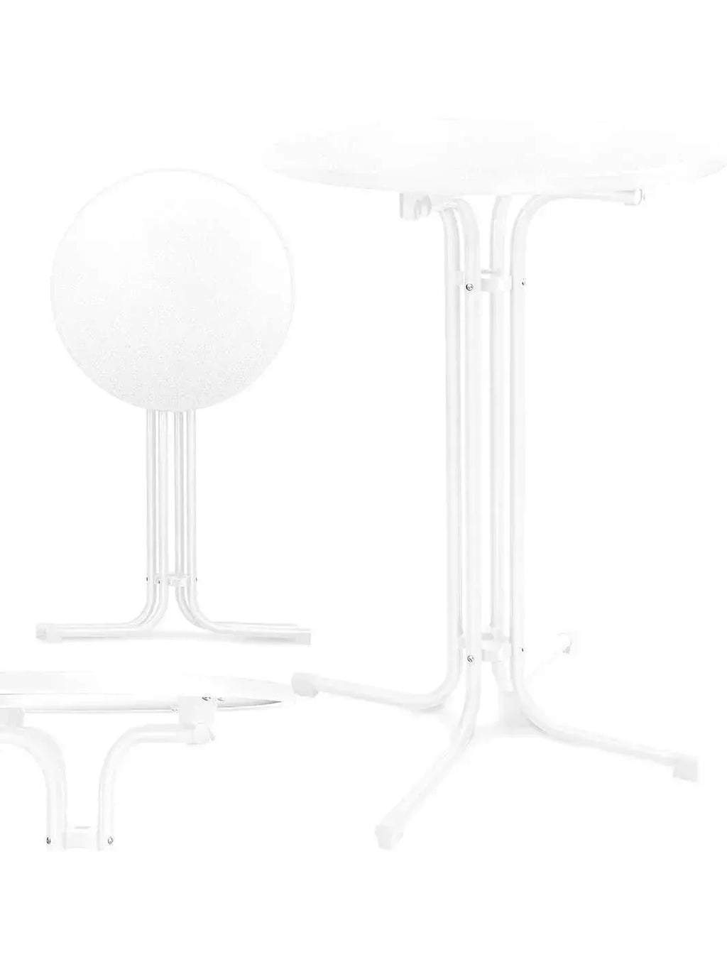 Petite table ronde pliante mange-debout de 110 cm de haut lors d'un cocktail - photo 2