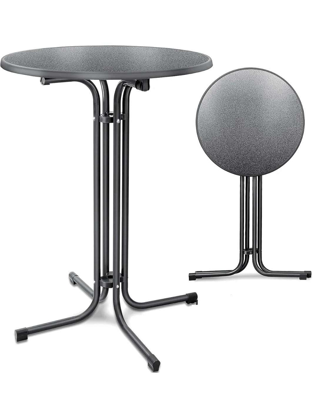 Petite table ronde pliante mange-debout de 110 cm de haut lors d'un cocktail