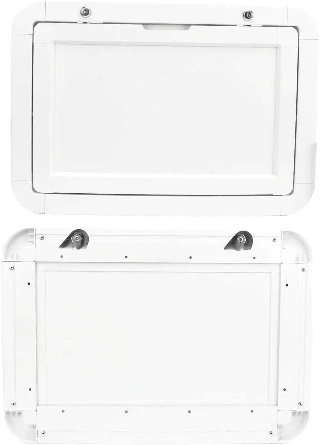 Plateau de table pliant pour camping-car fixé au mur et rabattu contre la paroi - photo 2