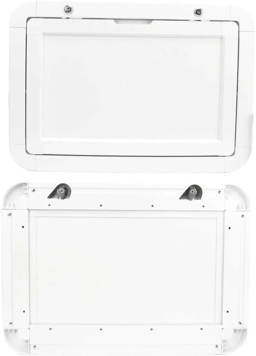 Plateau de table pliant pour camping-car fixé au mur et rabattu contre la paroi - photo 2