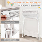 Table à langer pliante bébé avec plateau de rangement inférieur - photo 3