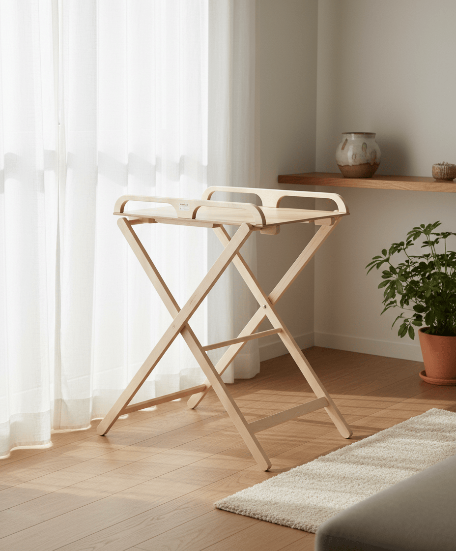 Table À Langer Pliante Bois