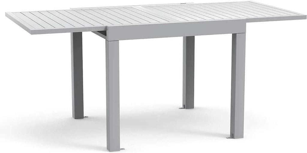 Table à manger extérieur pliante extensible en aluminium sur une terrasse - photo 5