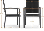 Table à manger extérieur pliante extensible en aluminium sur une terrasse - photo 10