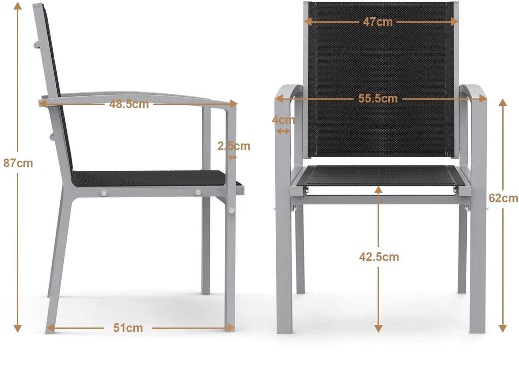 Table à manger extérieur pliante extensible en aluminium sur une terrasse - photo 8