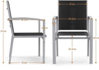 Table à manger extérieur pliante extensible en aluminium sur une terrasse - photo 8