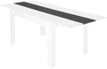Table à manger pliante 6 personnes de 140 cm avec ses rallonges déployées