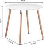 Table à manger pliante ronde en bois de 80 cm de diamètre dans un coin repas - photo 3