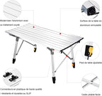 Table de balcon pliante en aluminium à hauteur réglable sur un balcon - photo 3