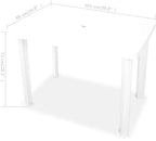 Table de balcon pliante en plastique de 126 x 76 cm sur un balcon large - photo 2