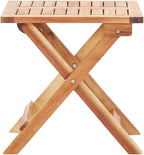 Table basse pliante de balcon en acacia massif de 40 x 40 cm - photo 3