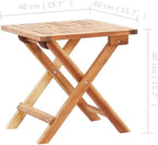 Table basse pliante de balcon en acacia massif de 40 x 40 cm - photo 4