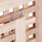 Table basse pliante en bois de noyer de 40 cm dépliée dans un salon - photo 5