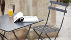 Table bistrot d'extérieur pliante de 60 cm en acier thermolaqué - photo 4