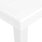 Table blanche en plastique pliante carrée de 79 cm sur une terrasse - photo 4