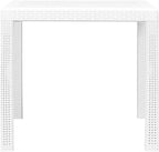Table blanche en plastique pliante carrée de 79 cm sur une terrasse - photo 3