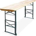 Table brasserie pliante de 170 cm en bois massif lors d'une fête