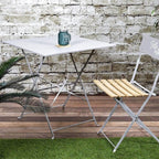 Table carrée pliante de 70 x 70 cm en acier - photo 2