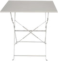 Table carrée pliante de 70 x 70 cm en acier