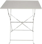 Table carrée pliante de 70 x 70 cm en acier