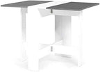 Table de cuisine pliante 4 personnes en bois de 103 cm dépliée