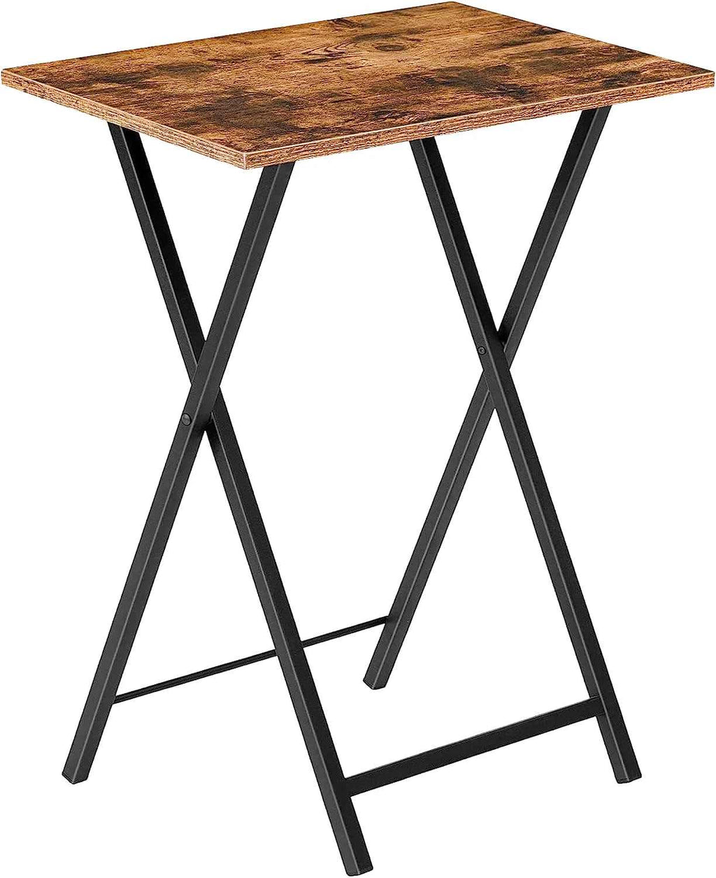 Table d'appoint pliante de balcon de 48 x 36 cm à côté d'un fauteuil