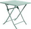 Table de balcon pliante 2 personnes carrée de 70 cm en acier