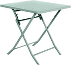 Table de balcon pliante 2 personnes carrée de 70 cm en acier