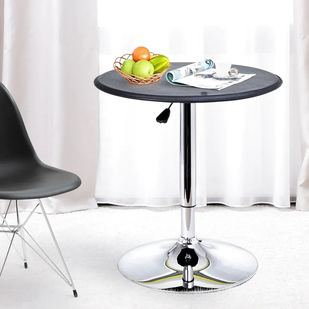 Table de bar pliante avec colonne chromée réglable en hauteur - photo 3