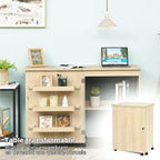 Table de couture pliante en bois avec plan de travail déployé - photo 4