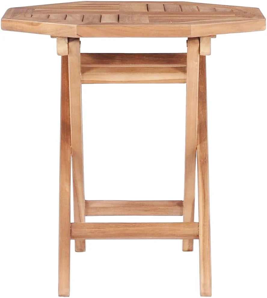 table en teck pliante pour repas en extérieur