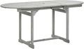 Table de jardin extensible et pliante en acacia gris délavé de 200 cm