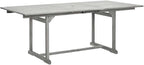 Table de jardin extensible et pliante en acacia gris délavé de 200 cm - photo 5