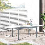 Table de jardin pliante 10 personnes de 270 cm en verre trempé dépoli - photo 3