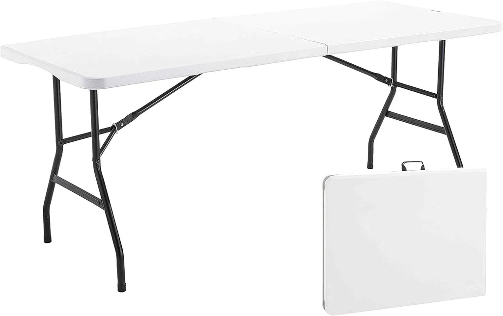 Table de jardin pliante de 180 cm dressée pour huit convives - photo 2