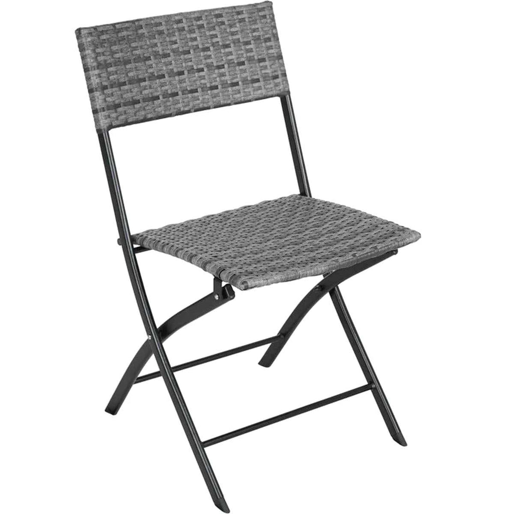 Table de jardin pliante 2 personnes installée sur un balcon d'appartement - photo 3