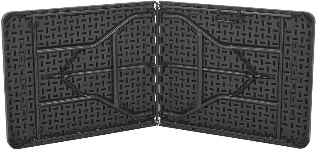 Table de jardin pliante 8 personnes en PEHD 183 x 76 cm installée dans un jardin - photo 3