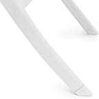 Table de jardin pliante blanche compacte de 61,5 cm dépliée sur un balcon - photo 3